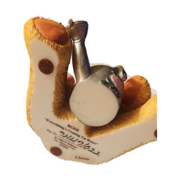 Enesco Cherished Teddies Rose 1996 Everything Is Coming Up Roses 202886 - Picture 9 of 9